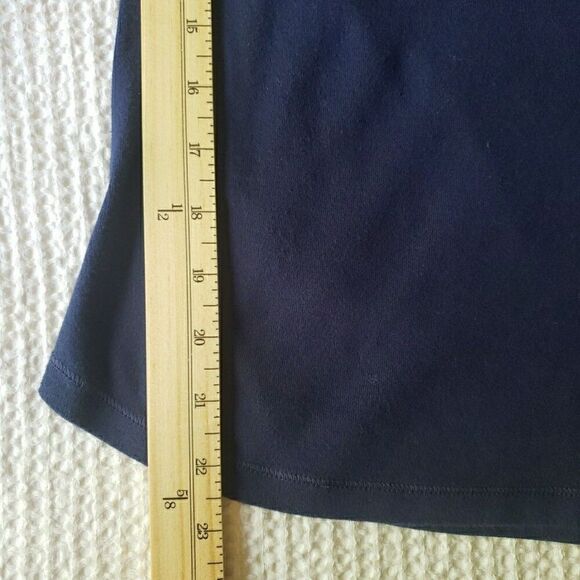 Tommy Hilfiger Women's Size M Long Sleeve Sleepwear Tee T Shirt Logo Navy Blue - Picture 6 of 8